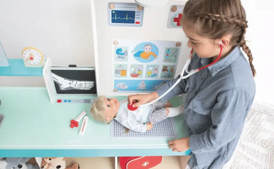 2-i-1 läkarklinik för människor och djur