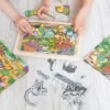 4-i-1 pussel med 45 bitar - Dinosaurier
