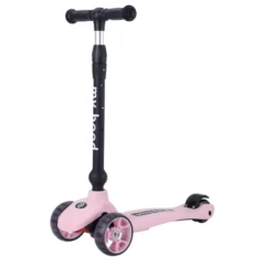 2-i-1 Sparkcykel / Springcykel - Kick'n'Ride, Rosa