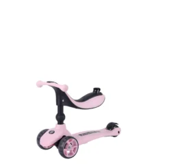2-i-1 Sparkcykel / Springcykel - Kick'n'Ride, Rosa