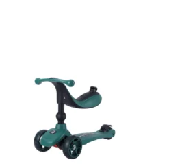 2-i-1 Sparkcykel / Springcykel - Kick'n'Ride, Grön