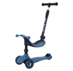 2-i-1 Sparkcykel/Springcykel, Kick'n'Ride, Mörkblå