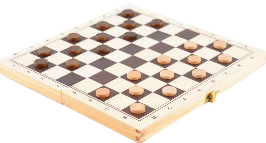 3-i-1 spel - I träväska