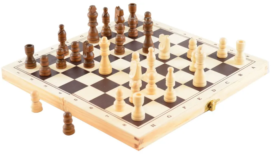 3-i-1 spel - I träväska