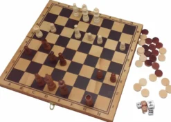 3-i-1 spel - I träväska