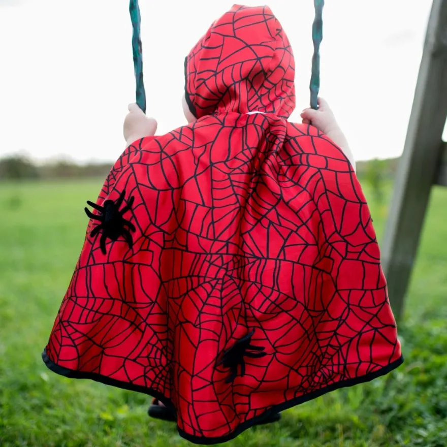 2-i-1 Spiderman/Batman-cape - Flera storlekar