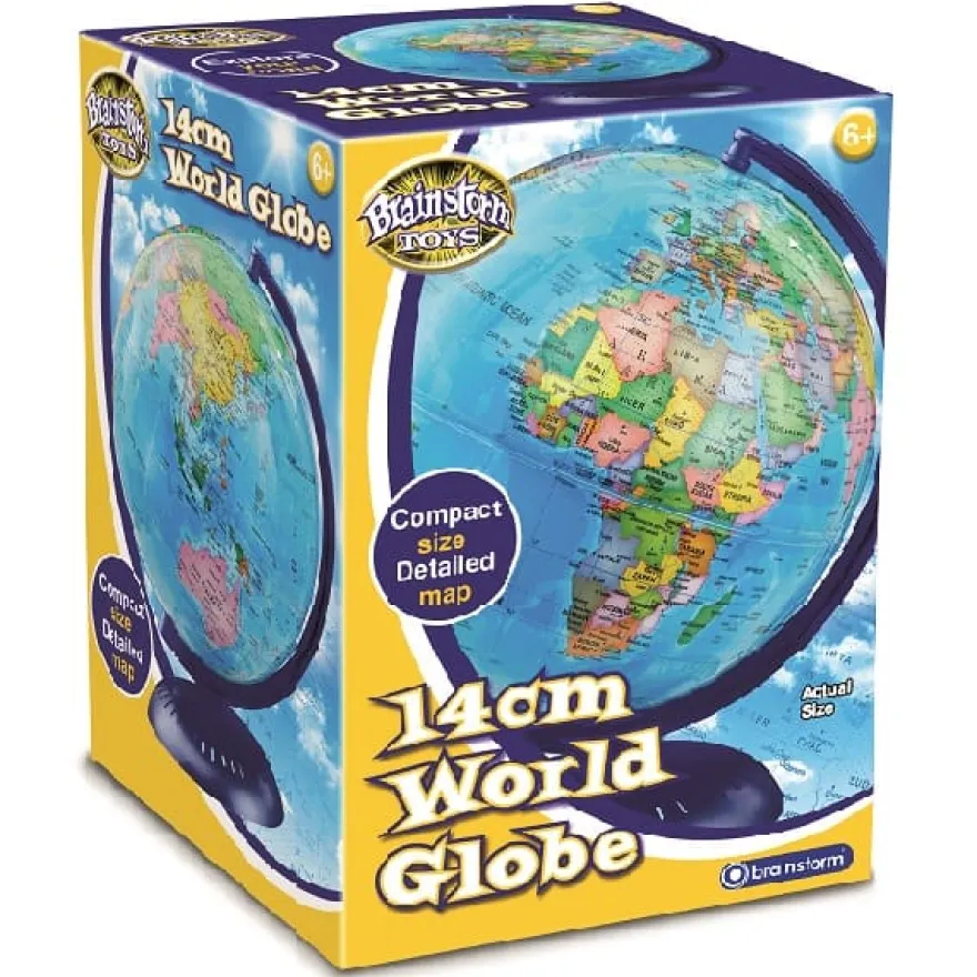 Jordglob 14 cm.