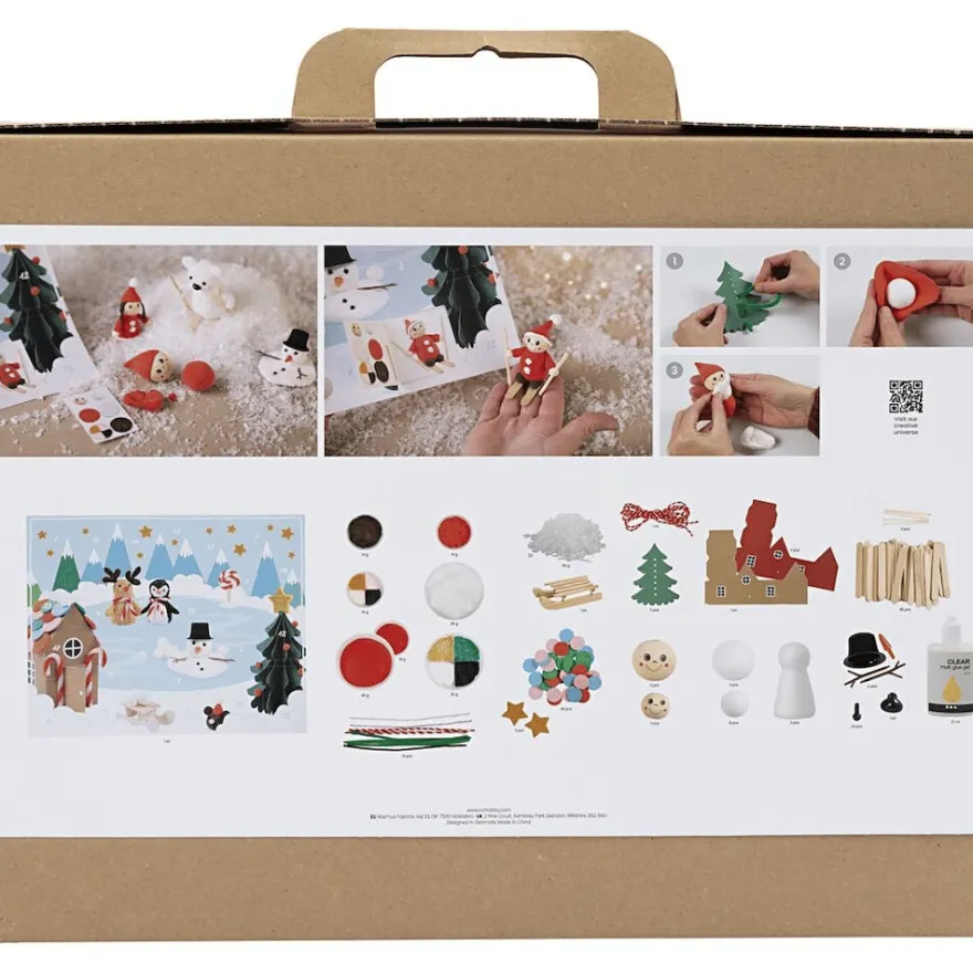 Julkalender, modellering - Gör en julig by