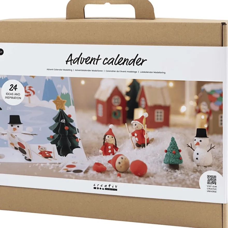 Julkalender, modellering - Gör en julig by