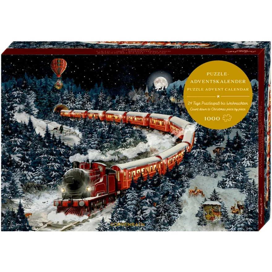 Julkalenderpussel - Jultåget, 1 000 bitar