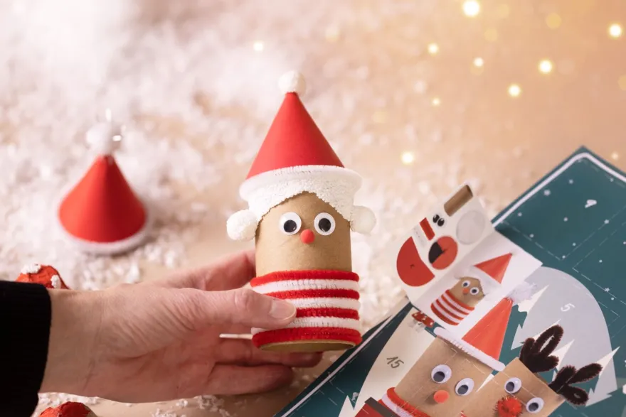 Julkalender, Recycling - Gör ett vinterlandskap