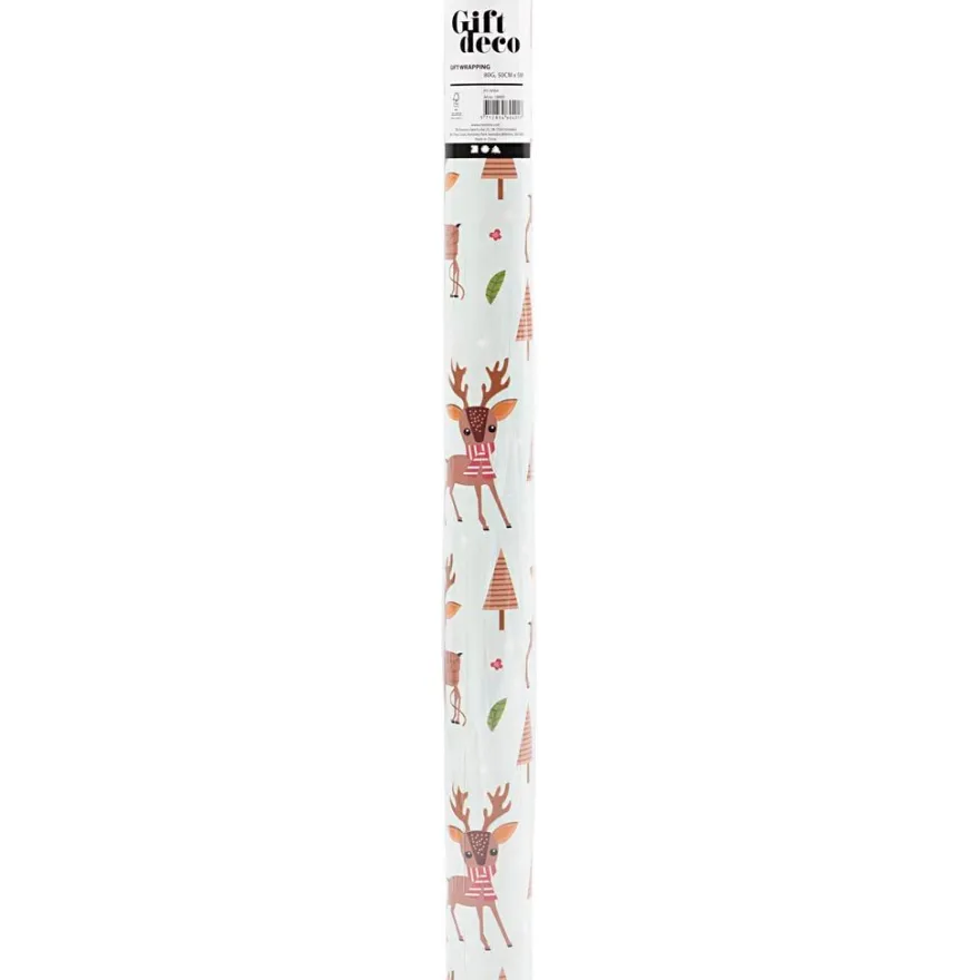 Julklappspapper 50 cm x 5 m - Renar