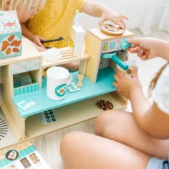 Kaffedisk av trä, 25 delar