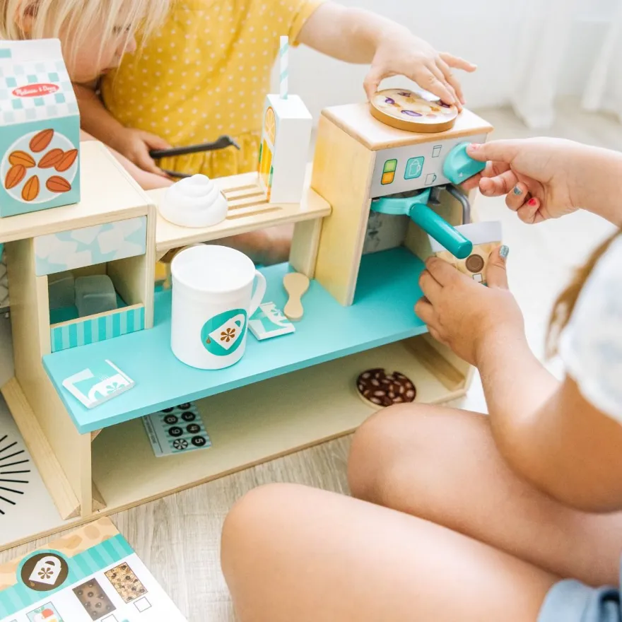 Kaffedisk av trä, 25 delar
