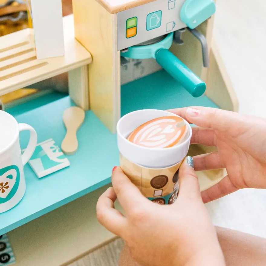 Kaffedisk av trä, 25 delar