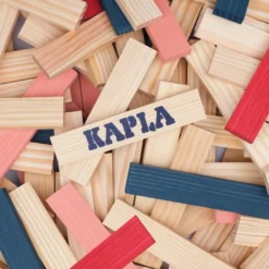 KAPLA-klossar - Blå/Röd/Rosa, 120 st.