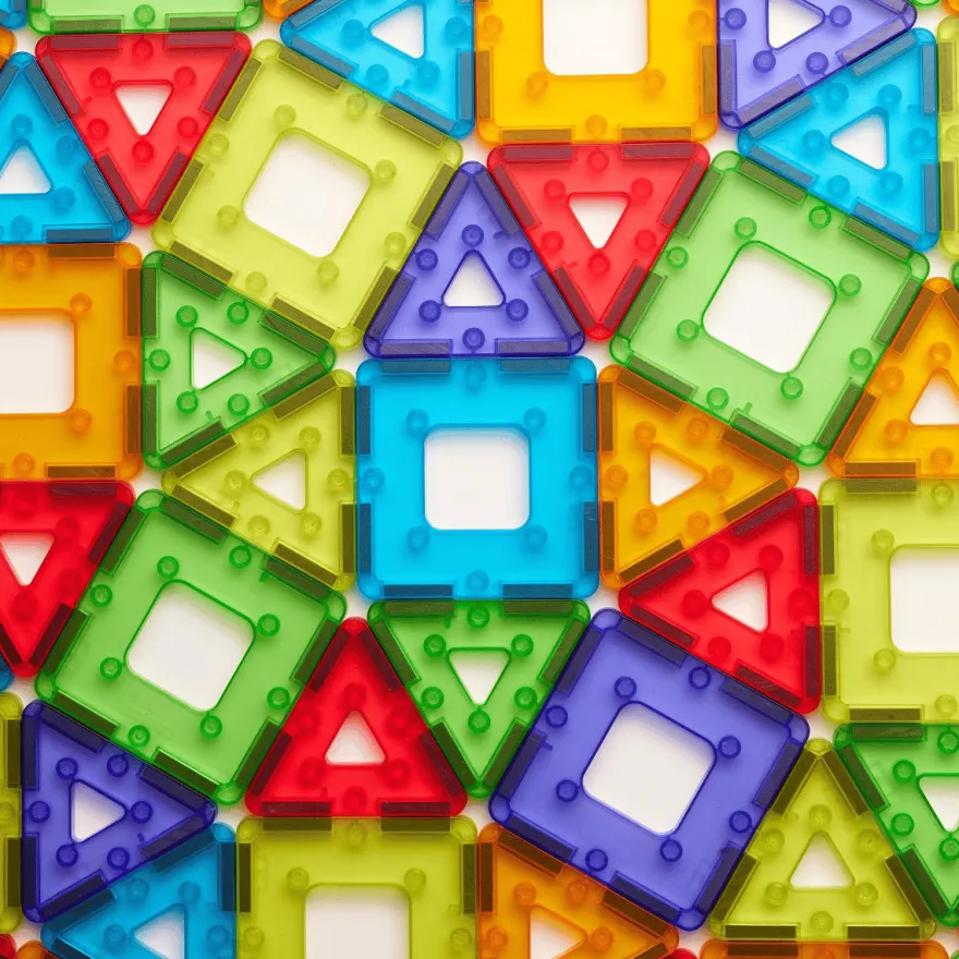 KinderMag Polydron | Transparent | 48 st.