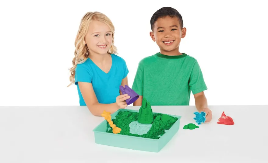 Kinetic Sand® - Sandbox grön, 454 gram