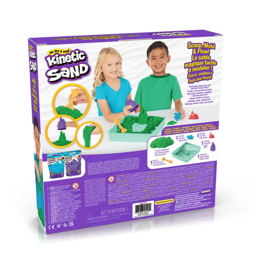 Kinetic Sand® - Sandbox grön, 454 gram