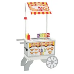 Kiosk på hjul m. glass och korv