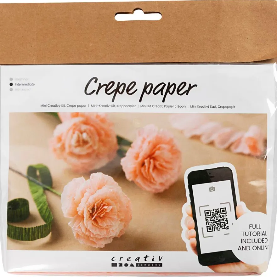 Kräppapper mini - Nejlikor