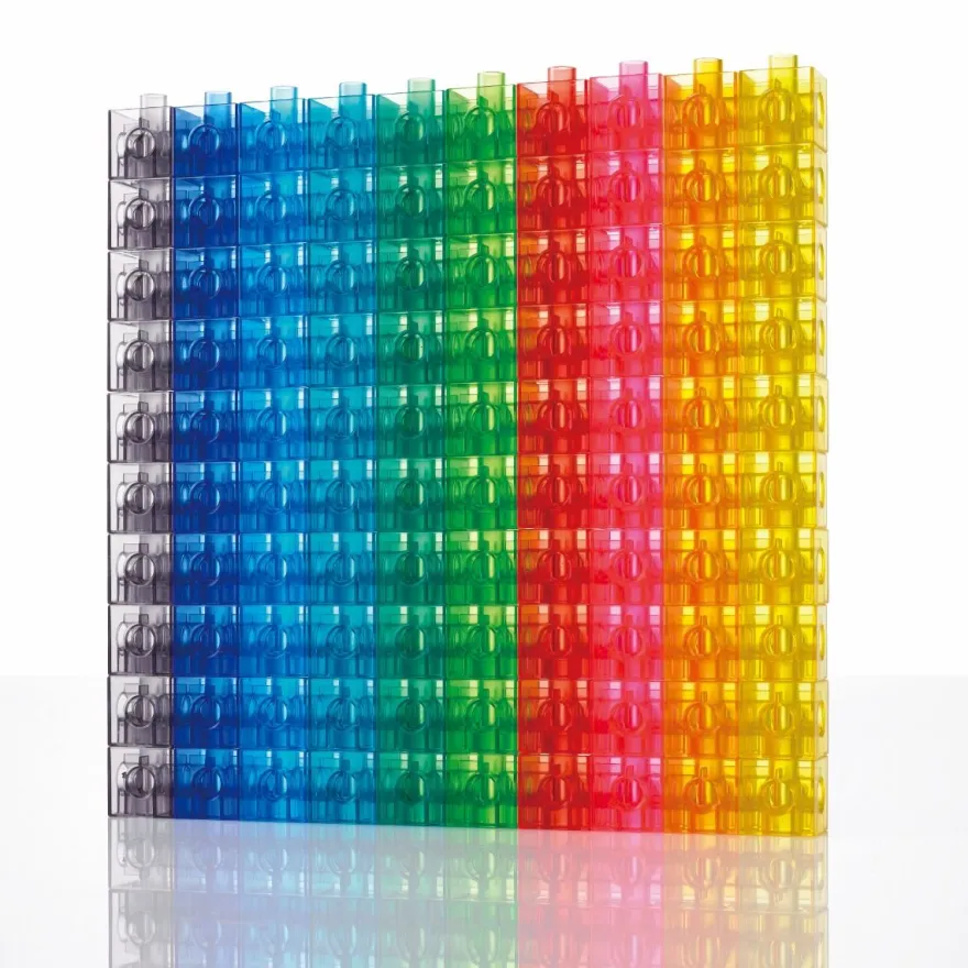 Kuber 2 cm - Transparenta, 100 st.