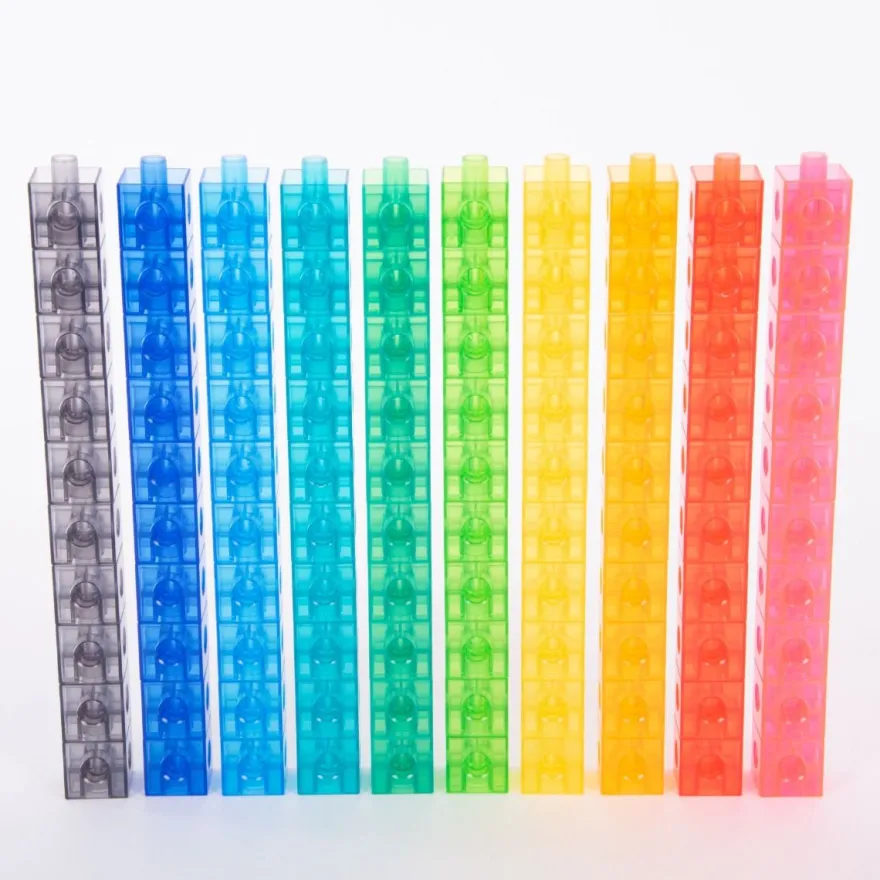 Kuber 2 cm - Transparenta, 100 st.