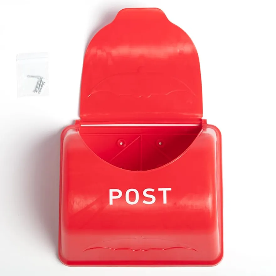 Lekplats-postlåda - Rød