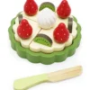 Leksaksmat - Bakelse med jordgubb och kiwi