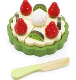 Leksaksmat - Bakelse med jordgubb och kiwi