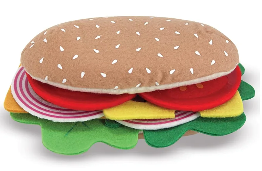 Leksaksmat - Sandwich av filt, 33 delar