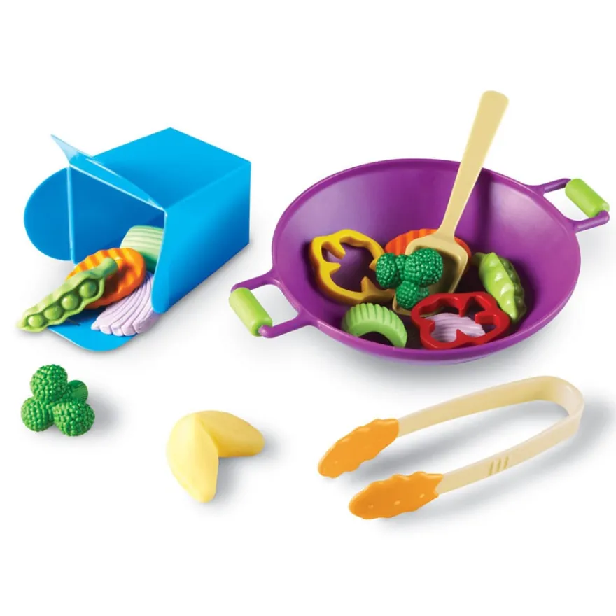 Leksaksmat - Wokpaket, 17 delar