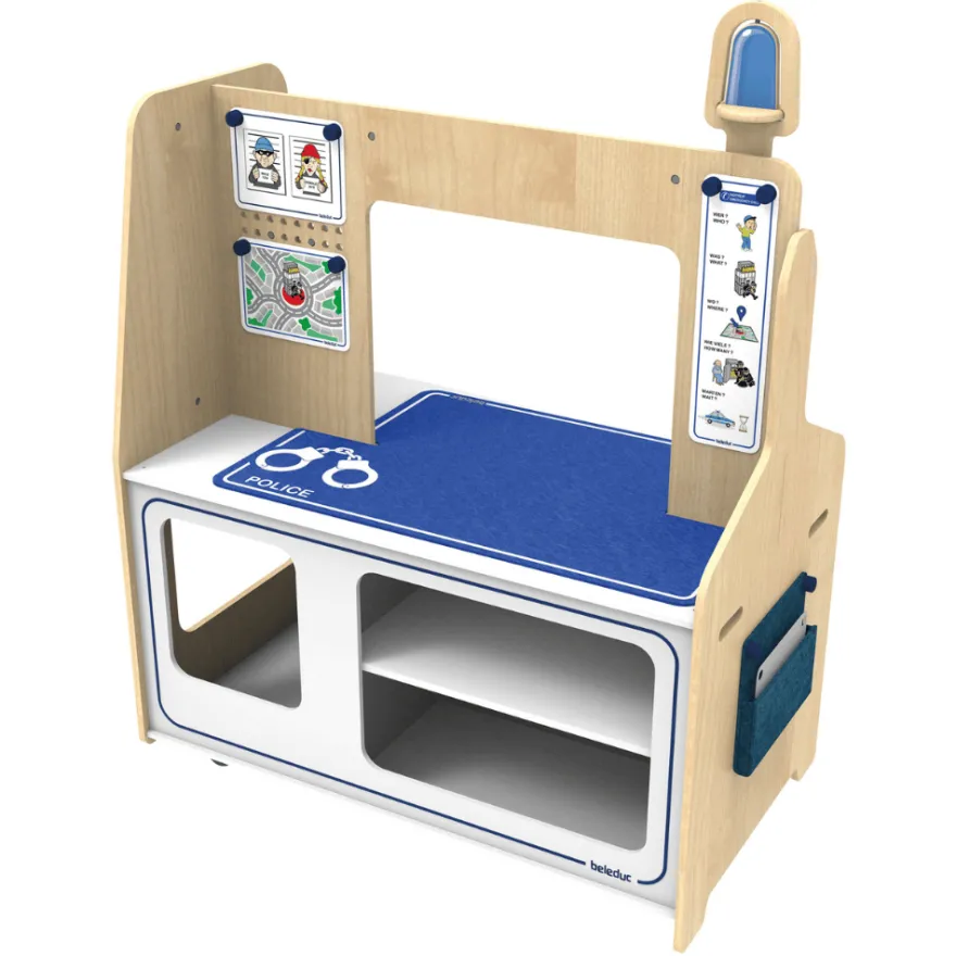 Lekstation 2-i-1 - Brandstation & polisstation