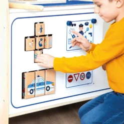 Lekstation 2-i-1 - Brandstation & polisstation