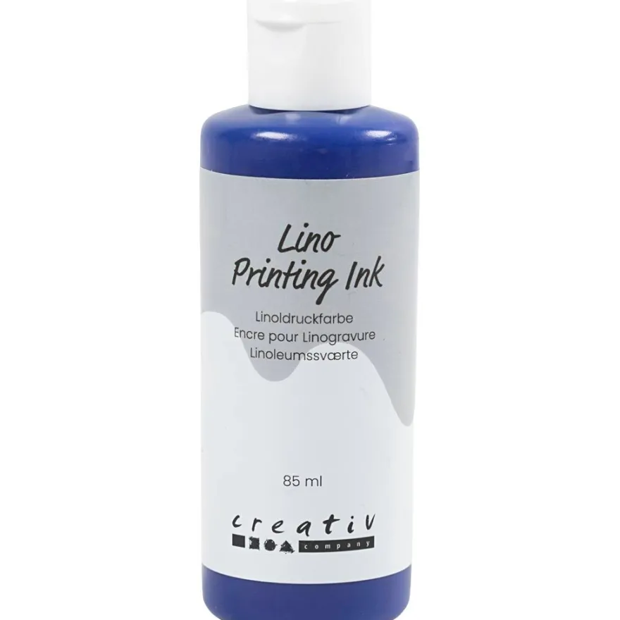 Linoleumfärg 85 ml. - Blå