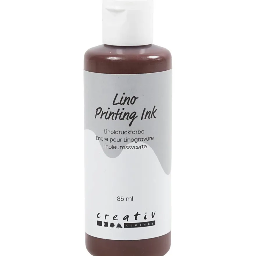 Linoleumfärg 85 ml. - Brun