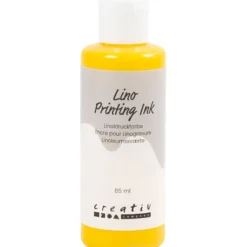 Linoleumfärg 85 ml. - Gul
