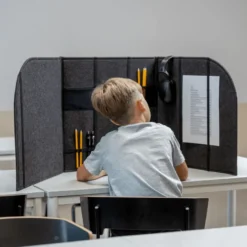 Ljuddämpande skrivbordsskärm - Stor