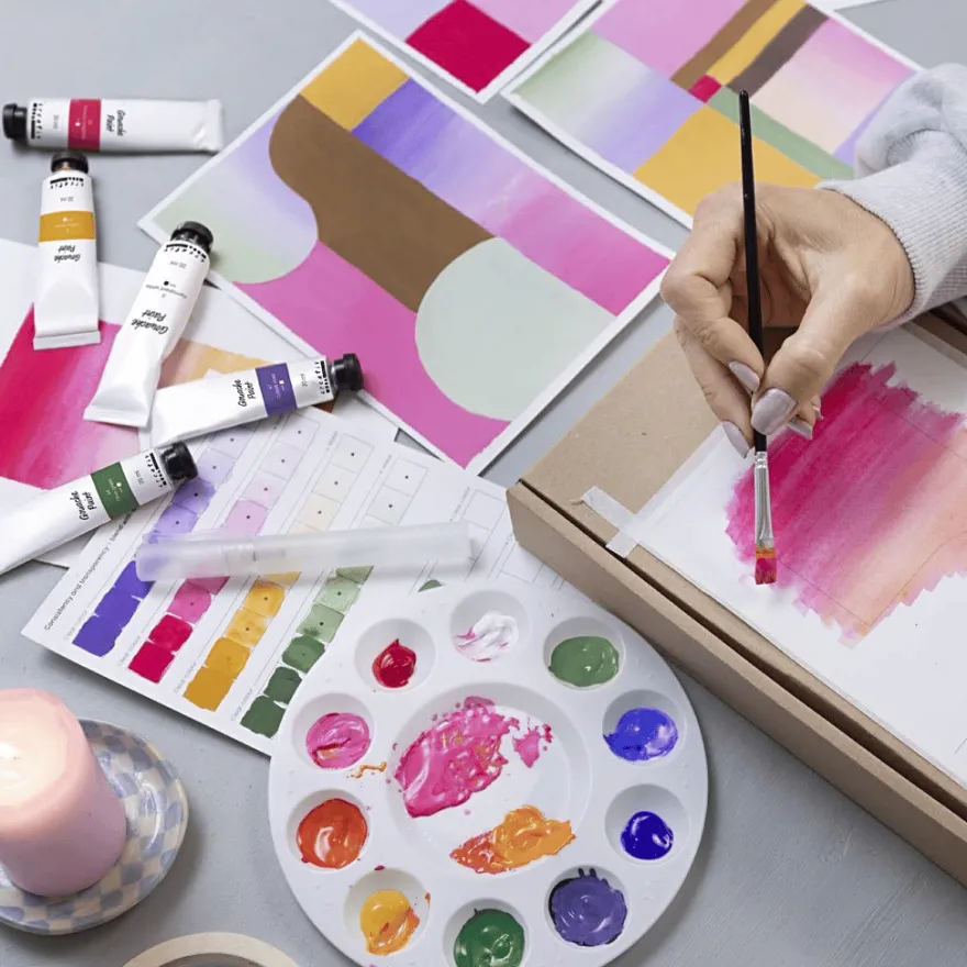 Lärandepaket – Måla med gouache