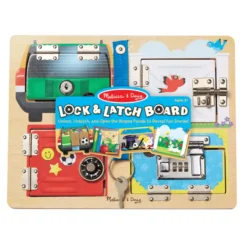 Låsbräda m. 4 jumboluckor
