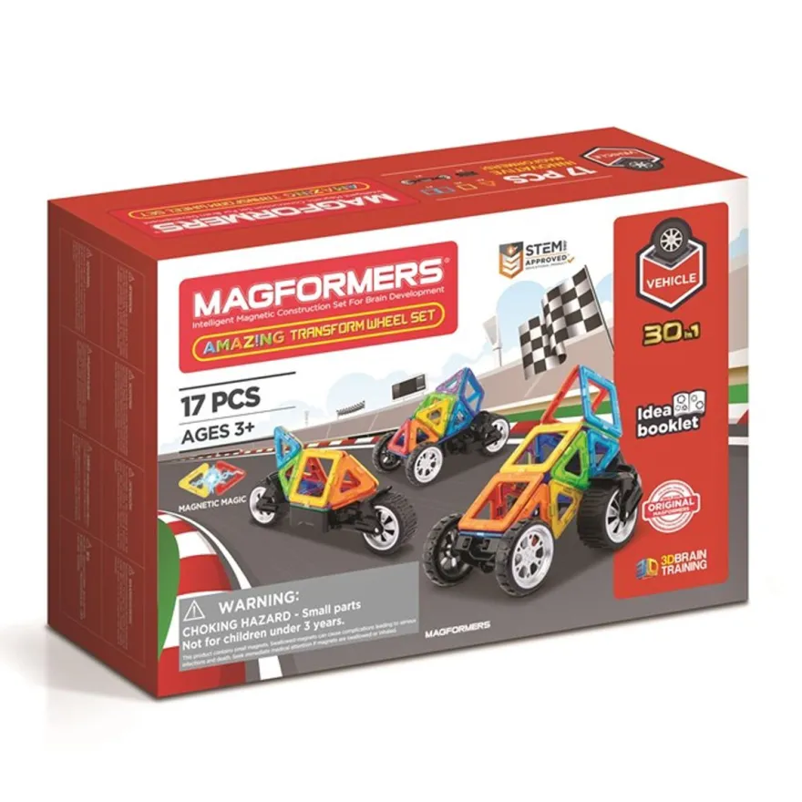 Magformers Coola bilar - 17 delar