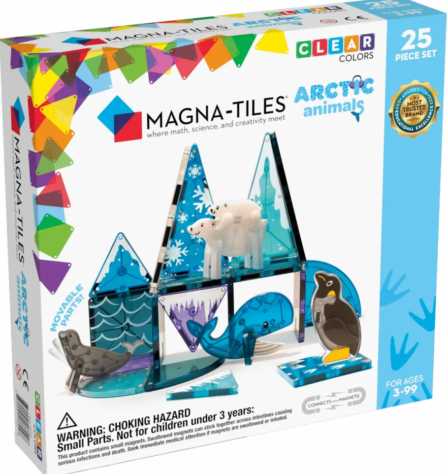 Magna-Tiles | Arktiska djur, 25 st