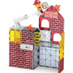Magna-Tiles | Brandstation med ljud & ljus, 50 st.