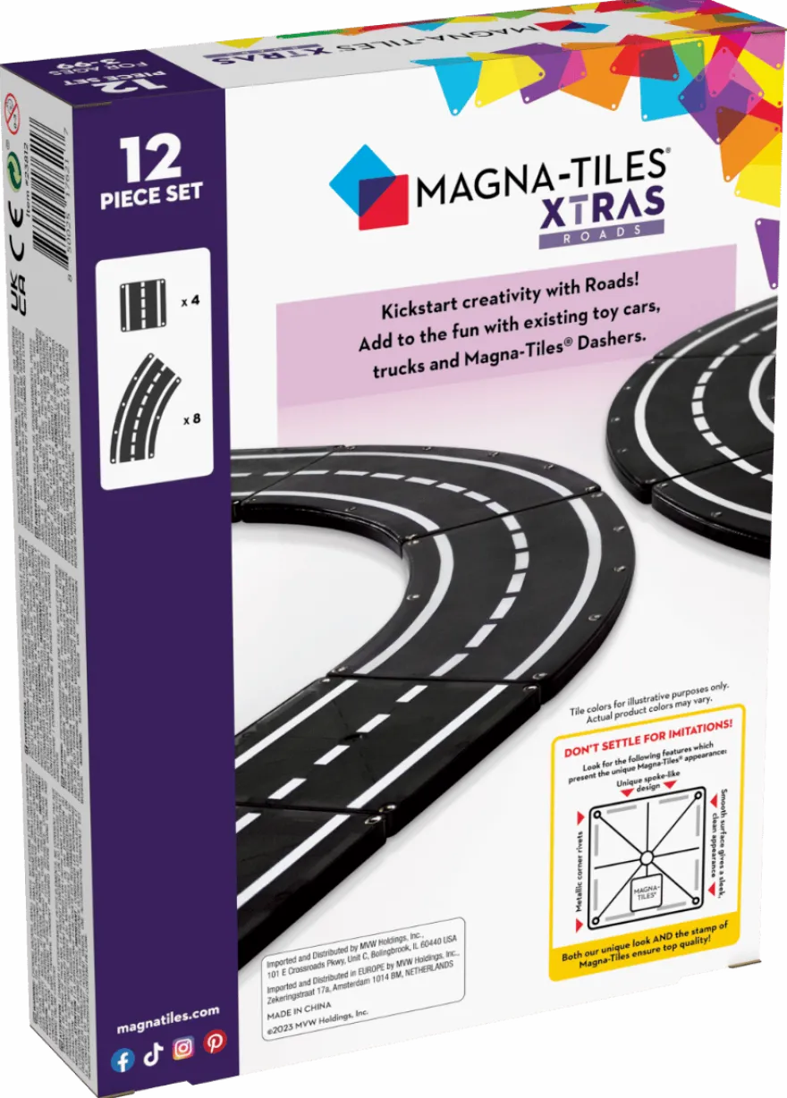 Magna-Tiles | Körbanor, 12 delar