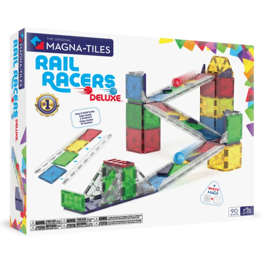 Magna-Tiles | Kulbana Rail Racers Deluxe, 90 st.