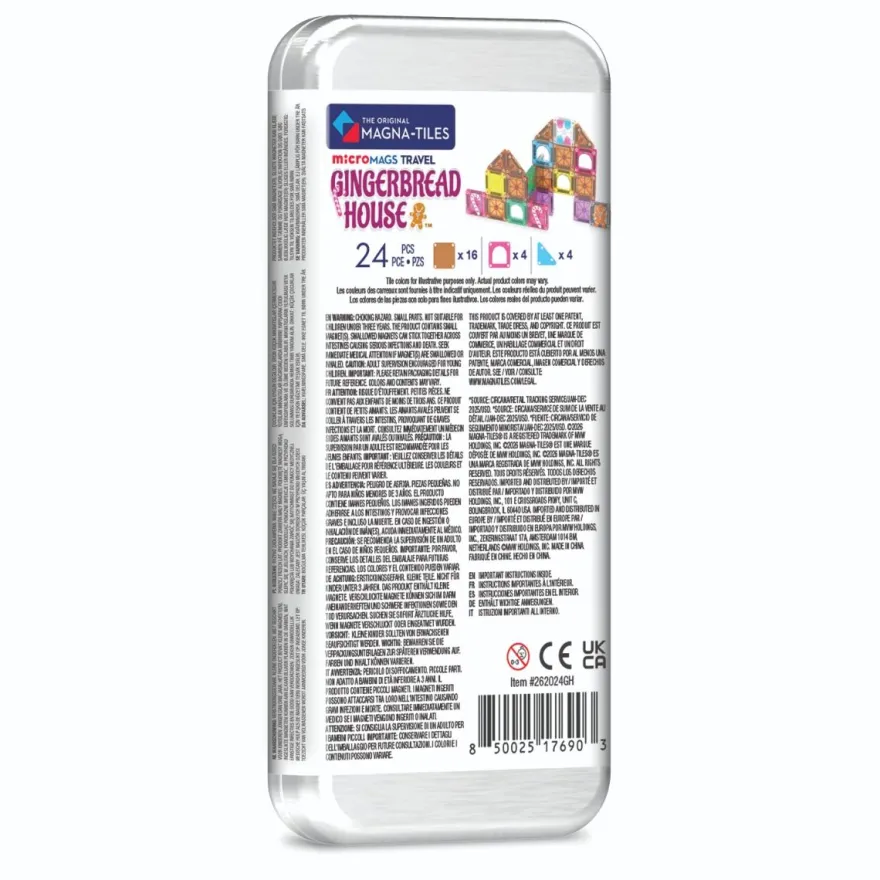 Magna-Tiles | microMAGS Gingerbread House, 24 st.