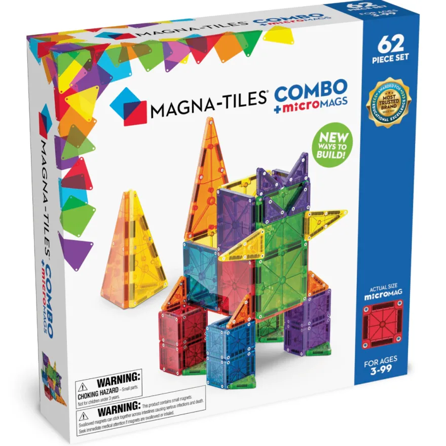 Magna-Tiles | microMAGS Kombi, 62 st.