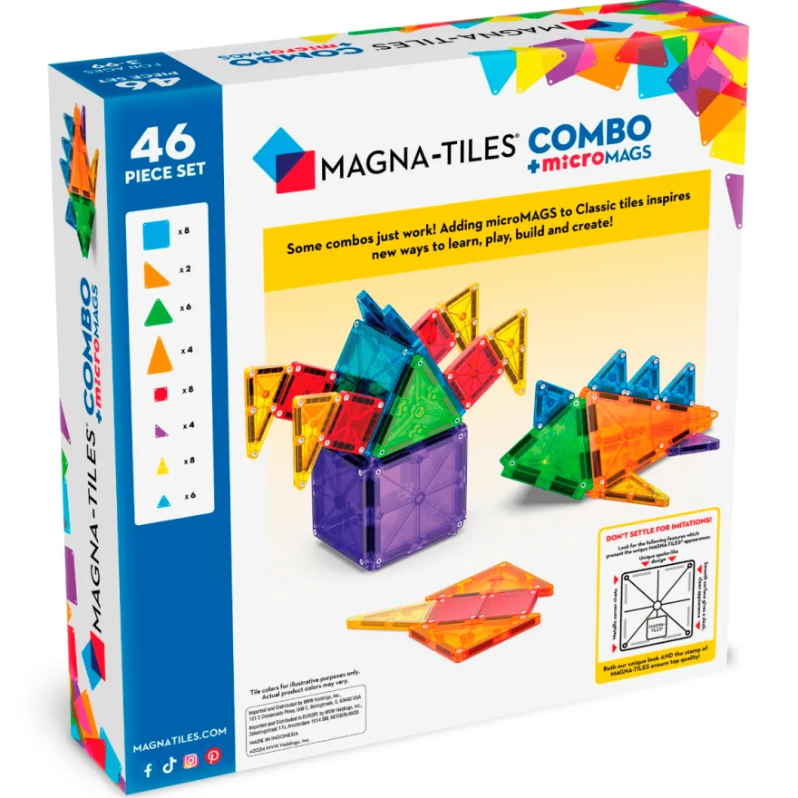 Magna-Tiles | microMAGS Kombi, 46 st.