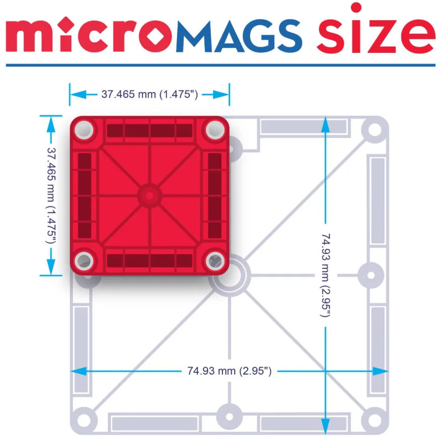 Magna-Tiles | microMAGS Resepaket, 26 st.