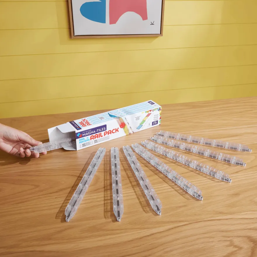 Magna-Tiles | Rail Racers Rail Pack, 8 st.
